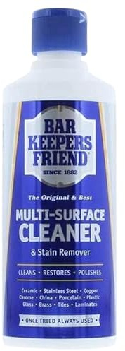 Bar Keepers Friend Multi-Surface Cleaner 250g - Original & Best - Cleans, Restores and Polishes - Perfect for Work Surfaces, China & Glassware, Stainless Steel Sinks, Cookers and Cookware