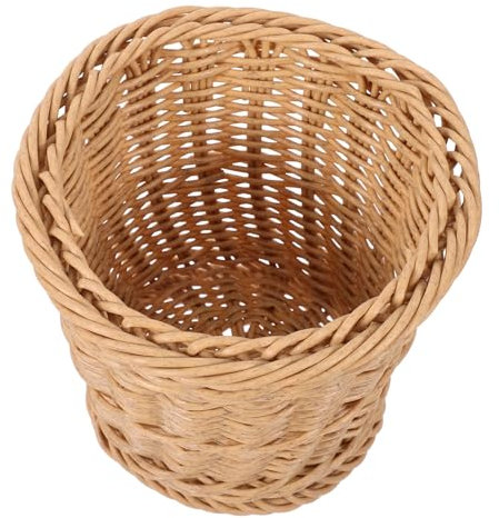 Cabilock Panier Rond Osier Corbeille à Papier Et Poubelle Pour Salle De Bain La Cuisine Bureau