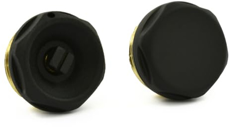 Hot Flow | 1/2 inch Radiator Bleed Valve & Blanking Plug Satin Black. Designed to Efficiently Manage Air & Maintain Your Heating Systems Integrity. Prevents Cold Spots, Noise & Corrosion.