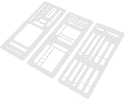 HYLQGMI 3 Flexible Schablonen Zum Aufzeichnen, Zeichnen, Planen Und für Aufgabenlisten, Style C