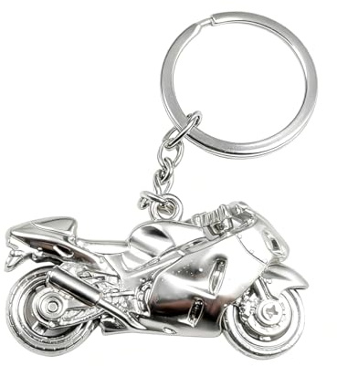 Ruayia Motorrad Schlüsselanhänger, Geschenk Schlüsselanhänger für Motorradfahrer, Geschenke Motorrad Schlüsselanhängers Fahr vorsichtig, Schlüsselband Geburtstag Vatertag Geschenk für Männer Frauen