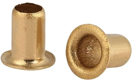 Remaches huecos de latón - Surtido de remaches y arandelas tubulares con ojal de M0.9 a M3(M2.3x8(100pcs))