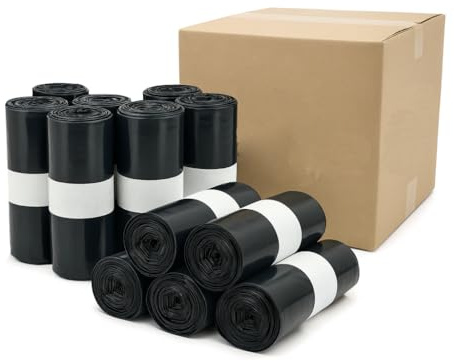 Bolsas De Basura Grandes E Industriales Extra Fuertes (Galga 300) - 85x105 cm (100 Litros) - Pack 120 Unidades - Plástico 100% Reciclado Antigoteo y Resistente - Especial Cargas Pesadas y Veterinarias