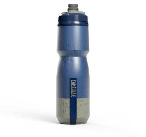 CamelBak Podium Chill Outdoor Water Bottle 24oz, Mercury Deep Sea | Keeps Water Cold Longer on Hot Rides, Secure Fit in Most Bike Cages, Effortless Hydration When It Counts