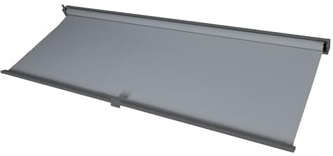 BERLINLODGE Seitenwand für Pergola 3x3m | HxB 206x283cm | Pavillon Rollo Ersatzseitenwand | Anthrazit | Stoff/Textil