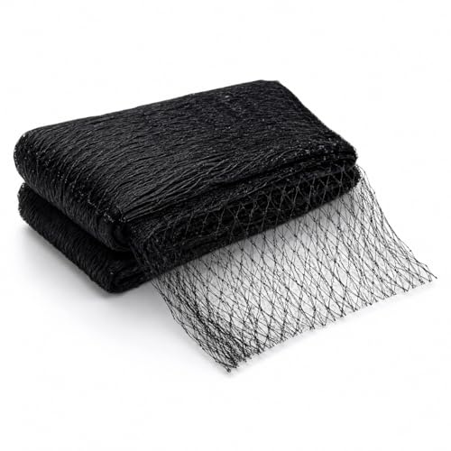 Filet Anti Oiseaux Exterieur 4m x 10m - Filet Voliere | Protection Cultures Vergers Jardin, Noir en Polyéthylène Haute Densité Résistant aux UV et Déchirures, Réutilisable