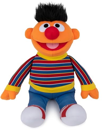 Gund 75365 - Ernie 28 cm | Weiche und taktile sensorische Details fördern das Simulationsspiel und den emotionalen Ausdruck beim Lernen