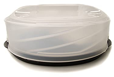 TUPPERWARE Exclusiv Tortentwist schwarz TWIST Tortenbehälter Kuchenform Torten