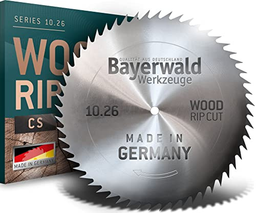 Bayerwald - CS Kreissägeblatt - Ø 250 mm x 1,6 mm x 30 mm | Spitzzahn (80 Zähne) | einfache, feinere Zuschnitte - Brennholz & Holzwerkstoffe/Längs- & Querschnitt
