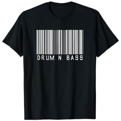 Drum and Bass Musik Strichcode T-Shirt