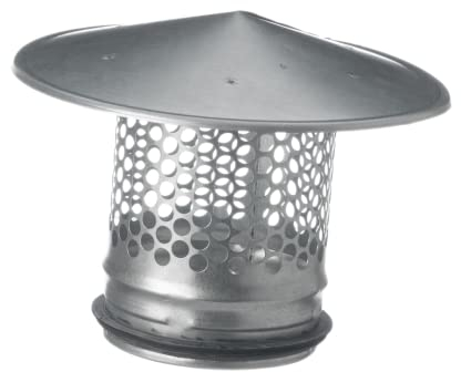 Ø 100mm Tube d'aération en Acier Galvanisé - Métal Capot de Toit - Tuyau d'évacuation d'air