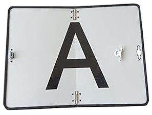 10 x Trupa GmbH A-Tafel, Warntafel weiß 400 x 300 mm klappbar Reflektor Abfalltafel Abfallschild Warntafel LKW