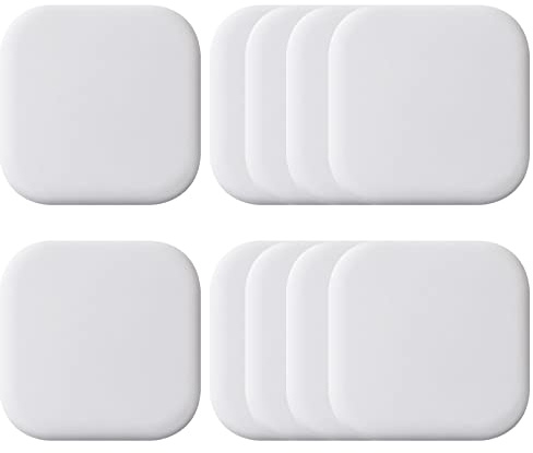 Greyoe 10 Pcs Door Handle Protectors, Door Stops, Headboard Stoppers, Wall Protector Free Punching Self-Adhesive, Door Collision Anti-Collision Environmentally Friendly Silicone Sticker (White)