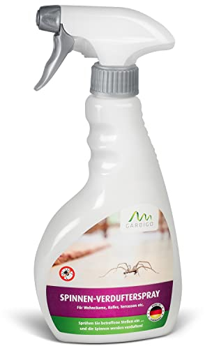 Gardigo Spinnenvertreiber Spinnenspray | Insektenspray zur präventiven Spinnenabwehr | Made in Germany | 500ml | Eukalyptus-Citriodora-Öl | Spinnen Spray für Küche Schlafzimmer Badezimmer Keller