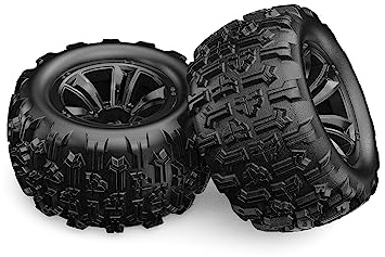 HYPER GO 16300 1:16 Scale RC Car Accessories Wheels, Spare Parts RC Vehicle Wheels & Tire Sets for H16SC & H16DR & H16BM & H16GT (Pair)