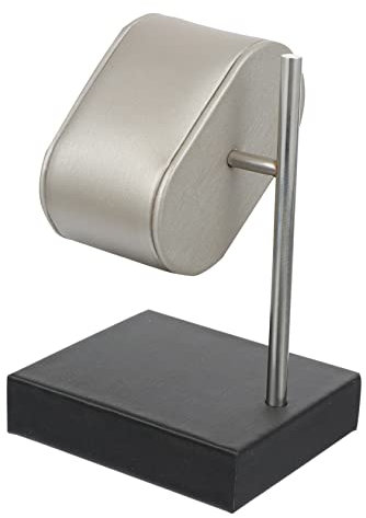 TEHAUX Uhrenständer Aus Mikrofaser Leder Stabiles Uhrendisplay Kratzfester Uhrhalter Für Armbänder Und Schmuck Grauer Stand Für Schmuckpräsentation