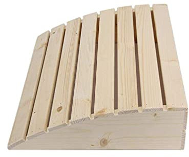 Zerodeko Wooden Sauna Headrest Sauna Headrest Pillow Wood Neck Pillow Head for Sauna Room Sauna Supplies Accessories