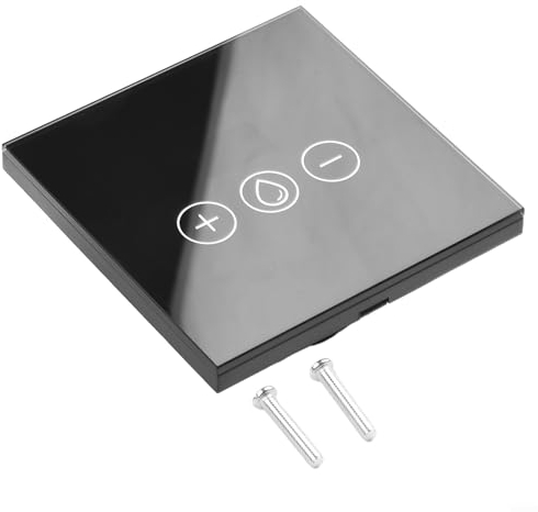 HEBEOT Smart for IMMERSION Heater Timer Switch for TUYA Wifi-water Heater Switch With Power Display Water Heater Touch Switch 92 * 92 * 45mm(black)