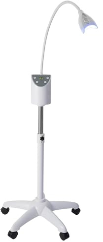 Teeth Whitening Machine LED Teeth Whitening Bleaching Accelerator Machine Bleaching LED Light Lamp Mobile Beauty Salon,Remote Control,Timing Function