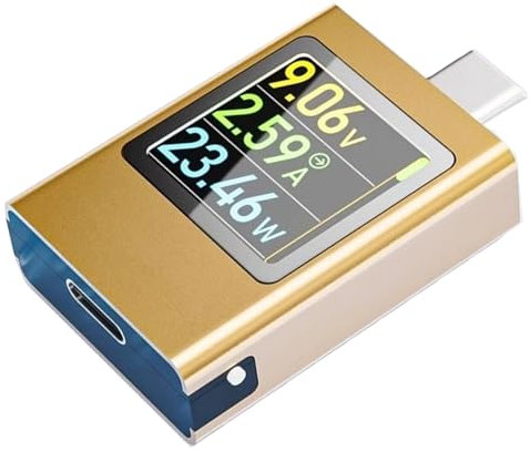 PLCPDM USB C Power Meter Tester Digital Multimeter For Voltages Current Testing PD3.1 Type C Detector Fast Charging Detection