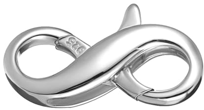 Kettenverschluss Silber 925 Karabiner Verschluss Armbandverschluss | Doppelte Halskettenverlängerungen für Damen Armband Verschluss für Ketten Schmuck Connecting