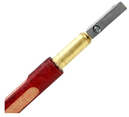 MIUYTRN Cortador de azulejos de vidrio con diamante profesional de 178 mm, cortador de vidrio con mango de metal antideslizante, herramientas de corte, rodillo de aleación de aluminio, cuchillo for vi