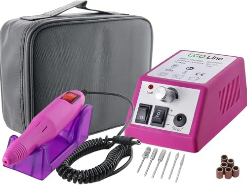 Elektrische Pediküre Feile - Fusspflegegerät zur Fußpflege bis 20.000 U/min | Nagelfräser Gerät mit hygienischer Aufbewahrungstasche. Gepflegte Nägel durch einfache Nagelpflege für Hände und Füße