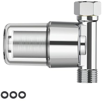 AMONENZ 1/2 Pulgada Filtro de Agua para Ducha, 40 μm Filtro Antical Ducha, Acero Inoxidable Plateado Filtros Afina para Ducha, Filtros de Agua de Bañera, para Grifos y Calentadores de Agua