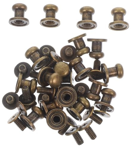 DIYEAH 20 Set di Pomelli Mini per Cassetti in Lega di Zinco Oro, Facili da Installare e Resistenti All’usura, Stile Vintage Elegante per Aggiornamento Mobili