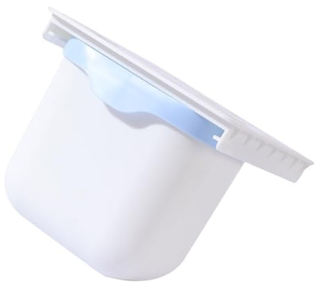 KITANDOVE Cubo de Basura Mesa Extensible de Plástico Azul Organizador Compacto para Escritorio y Oficina Papelera Oculta Adecuado para Cocina y Espacio Reducido