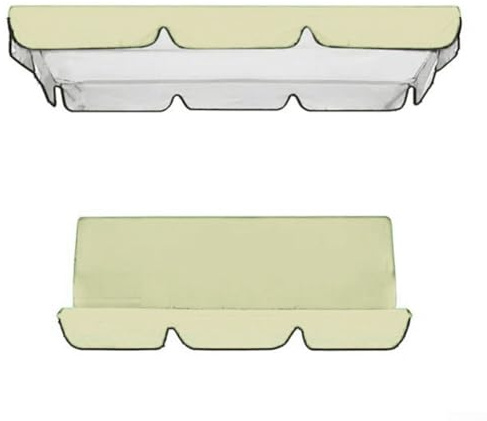 Garden Swing Canopy Replacement Cover for 3 Seater Outdoor Swing Seats - Durable Weather-Resistant Canopy Protection