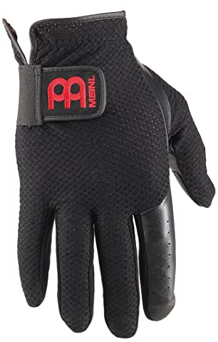 Meinl Cymbals Drummer Gloves Handschuhe - XL - Schlagzeug Zubehör, Schwarz (MDG-XL)