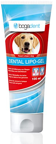 Bogadent Dental-Lipo Gel - Natürliche Hunde Zahnpflege für eine bessere Mundhygiene - Hundezahnpasta gegen Zahnstein & Mundgeruch - Zahngel Hund - 100 ml - UBO0707