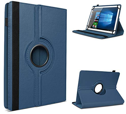 Tablet Schutzhülle für 10-10.1 Zoll Tasche aus hochwertigem Kunstleder Hülle Standfunktion 360° Drehbar Universal Case Cover