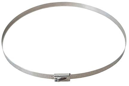 netproshop Metall Kabelbinder 200/300/400/500/600mm Edelstahl Größe/Menge bitte wählen, Menge:100 Stueck, Größe1:4.6 mm x 400 mm