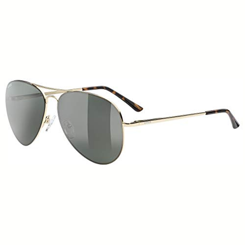 Uvex LGL 45 P - Sonnenbrille für Damen und Herren - starker Schutz vor Sonnenstrahlung - polarisiert - gold/litemirror green - one size
