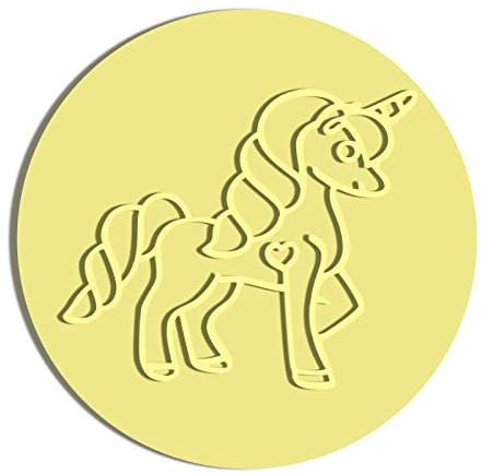 Unicorn Runden Fondant Modellierwerkzeug Keks Stempel für Kinder geburtstagsfeier, Buchstaben Ausstecher Ausstechformen für Fondant Cupcakes Kekse Kuchendekoration tierische Party
