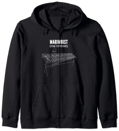 Marimbaphon Xylophon Xylofon Orchester Marimba Marimbist Kapuzenjacke