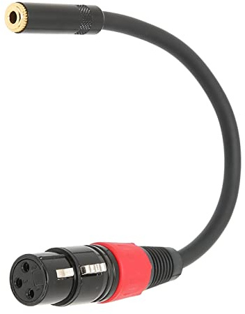 3,5-mm-zu-XLR-Buchsenkabel, Professionelle XLR-Buchse, Klinke, Mikrofon-Konverterkabel für Kamera-Computer (Caron weiblich bis 3,5 weiblich 1m)