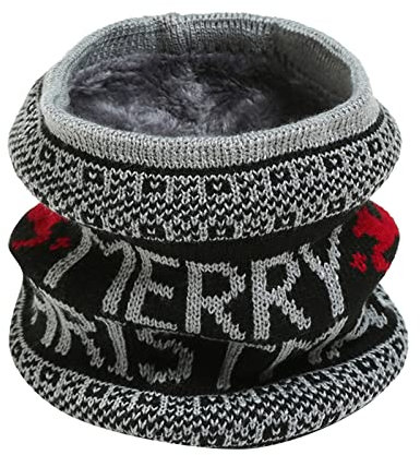 Halswärmer Halstuch Männer einfarbiger Loop Schlauchschal Warm Dick Gesichtsschal Loopschal Flauschig Warmer Winter Loop Schal Strickschal mit Wolle Rundschal Strickmuster