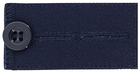 USIT, Hosenbunderweiterung Wiederverwendbar, Verlängerung bis zu 5 cm, in 2 Größen erstellbar, kein Nähen, 100% Baumwolle, Dunkelblau