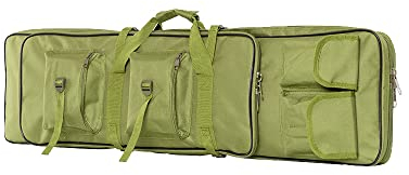 TentHome Angeltaschen Allround Rutentasche Rutenfutteral Angelrutentasche 2 Fächer Angelkoffer angelset Werkzeuge angelausrüstung angelgerät Tasche futteral Ruchsack Grün, 85cm
