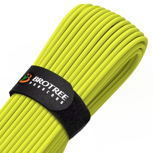 Brotree Paracord 4mm 30M 9 Strands 100% Nylon Rope Type III Parachute Cord