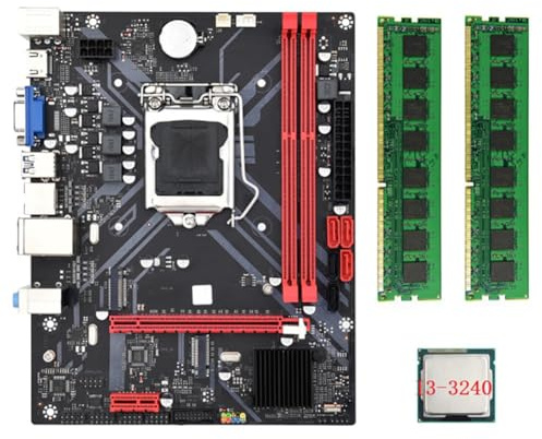 B85M VHL Desktop Motherboard + I3-3240 CPU +2X DDR3 1600MHz 8G RAM LGA 1155 USB 3.0 SATA 3.0 Scheda madre del computer durevole facile da usare