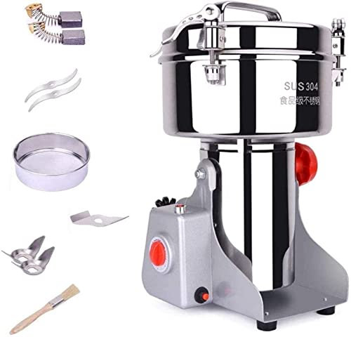 Mulini per cereali 1000G Mulino per cereali elettrico Smerigliatrice per polvere Macchina 3600 W Acciaio inossidabile per uso alimentare per la cucina Caffè alle erbe Spezie Pepe