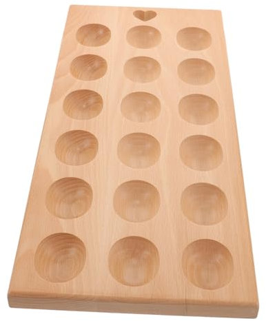 MAGICLULU Teller mit Teufelsei teuflische Eierteller Eierablage aus Holz Holztablett Deviled Egg Servierplatte Aufbewahrungshalter für Eier aus Holz einfach Lagerregal Senf