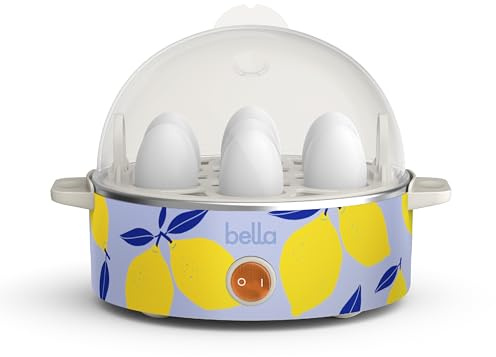 bella Cuociuova elettrico con 7 uova, capacità 1 batteria, per uova in camicia strapazzate, frittate dure medie, morbide e polpette al vapore, spegnimento automatico, 360 W