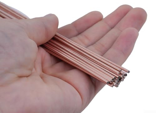 Oceanlend Langlebige Messingelektroden-Phosphor-Kupferstab, 2 mm x 50 cm, hervorragende Flüssigkeit, zum Löten, 216OAZU2RD64EXLCQA6N8AR