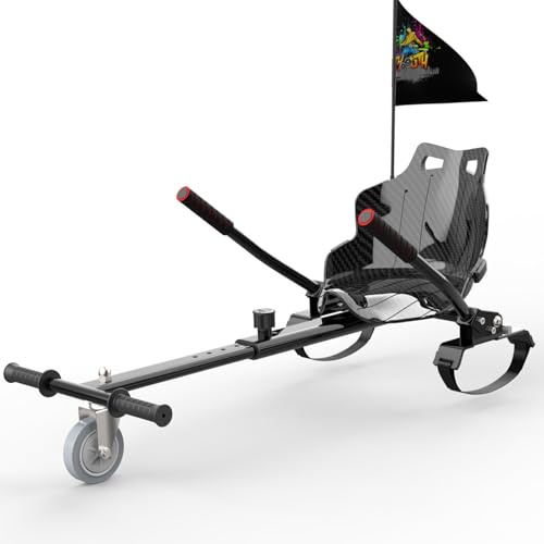 Hoverkart-Sitz für Scooter und Gokart – Sitzaufsatz für Hoverboards, Hovergokart für Hoverboards, Sitz für Hoverboards, kompatibel mit 6,5 Zoll, 8,5 Zoll und 10 Zoll
