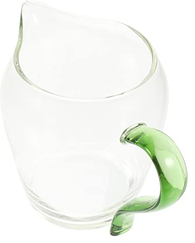 Amosfun Dispensador De Salsa De Vidrio 350ml, Jarra Pequeña Resistente Al Calor, Taza De Té Verde, Uso Doméstico y Restaurante, Salsera Reutilizable Para Aderezos y Jugos,